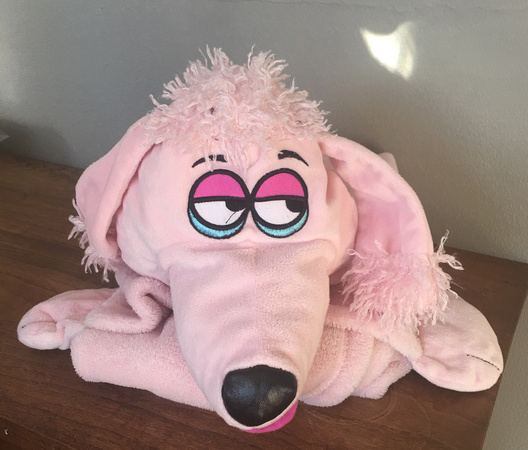 CuddleUppets Pink Poodle Blanket Lovingly Used. Buy for $2.00